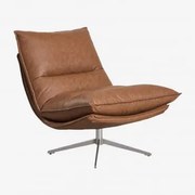 Obrotowy Fotel Z Ekoskóry Sisko Sztucznej Skóry Wielbłąd Stary - Sklum