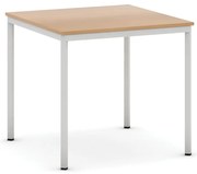 Stół jadalniany, 80x80 cm, szara podstawa, buk