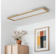 Brilagi - Ściemnialne oświetlenie LED SLIMFRAME WOOD LED/58W/230V 124x34 cm + pilot