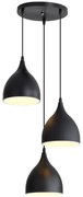 Lampa sufitowa loftowa metalowa wisząca AT17-3SZ-Black