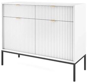 Komoda MILONA 2D2S 104 cm biała mat PIASKI Meble