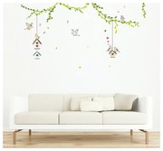 Zestaw naklejek Ambiance Birds cages in the Forest