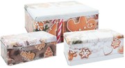 Zestaw 3 blaszanych pudełek świątecznych Cookies
