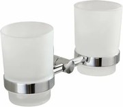 AQUALINE SB105 Samba podwójny uchwyt na kubek, szkło mleczne