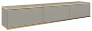 Szafka RTV KARL 175cm wisząca/stojąca szary mat PIASKI Meble