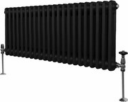 Tradycyjny grzejnik 2-kolumnowy - 300 x 1012 mm - czarny