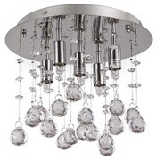 Ideal Lux-LED Lampa sufitowa kryształowa MOONLIGHT 5xG9/3W/230V śr. 26 cm chrom błyszczący