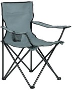 Szare krzesło kempingowe A3-G67