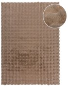 Brązowa syntetyczna skóra 160x230 cm Waffle Faux Fur – Flair Rugs