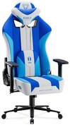 Materiałowy fotel gamingowy Diablo X-Player 2.0 Normal Size, Frost White