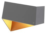 Kinkiet / Lampa scienna składany szary z miedziąDesignerski Oswietlenie wewnetrzne