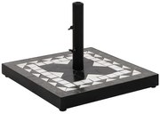 Czarno-biała ceramiczna podstawa do parasola M1-H16