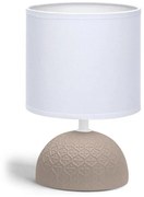 Aigostar - Lampa stołowa 1xE14/40W/230V brązowy/biały