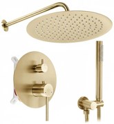 Zestaw natryskowy podtynkowy Rea Foss Clif Złoty Szczotkowany + BOX