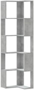 Narożny regał otwarty 5-poziomowy beton B7-H30