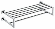 SAPHO XR416 X-Round półka na ręczniki podwójna 65 cm, srebrny