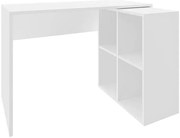 Białe biurko dziecięce, młodzieżowe nowoczesne z regałem E3-G32