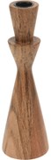 Drewniany świecznik, akacja, 22 cm