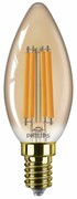 Żarówka LED Philips E14 B35 6W (40W) 1800K,nieściemnialna, bursztynowa