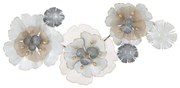 Metalowa dekoracja ścienna Mauro Ferretti Flowery, 119x60 cm