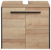 Wisząca szafka pod umywalkę w dekorze dębu w naturalnym kolorze 53x60 cm Quickset 395 – Pelipal