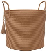 Brązowy bawełniany kosz na pranie T2-E88