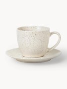 Ręcznie wykonana filiżanka ze spodkiem Nordic Vanilla