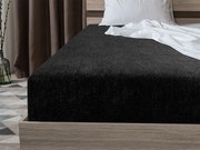 PrzytulneMieszkanie.pl Frotte prześcieradło EXCLUSIVE czarne 90 x 200 cm