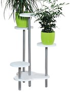 Kesper 17278 Stojak na kwiaty, biały, 46 x 72,2 x46 cm