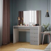 Stolik do przebierania biały/szary/szary 115x55x76 elise