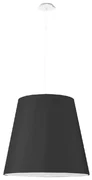 Czarna lampa wisząca ze szklanym kloszem ø 50 cm Tresco – Nice Lamps