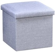 Kesper 15956 Taboret, jasnoszary, 38 x 38 x 38 cm