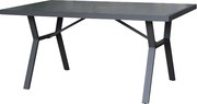 SIBIU Stół aluminiowy 140 x 80 cm, grafitowy