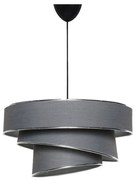 Lampa wisząca Couper - antracyt, srebrny