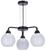 Żyrandol na lince CALDERA 3xE27/60W/230V czarne