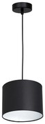 Lampa wisząca ARDEN 1xE27/60W/230V pr. 18 cm czarno-biała