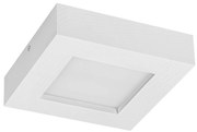 Biały Panel LED z drewna plafon 18W lampa sufitowa 20x20x5H cm