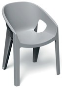 Krzesło ogrodowe z podłokietnikiem Premo Light Gray FERNE