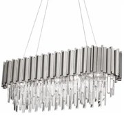 Illuminating Chrom Long 80cm - żyrandol nowoczesny, kryształowy