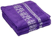 2x ręcznik BAMBOO 70x140 cm fioletowy, 70% włókno bambusowe | 30% bawełna