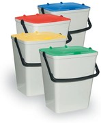 ArtPlast Zestaw 4 koszy na śmieci do segregacji, 4 x 15 l