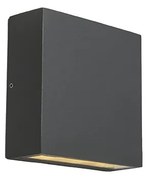 Zewnetrzna Lampa ścienna zewnętrzna ciemnoszara IP54 z LED 2-światłowa - OtanDesignerski Oswietlenie zewnetrzne