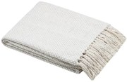 Koc bawełniany, pleciony, SCARLETT, 125 x 150 cm