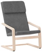 Ciemnoszary tapicerowany fotel wypoczynkowy W5-C56