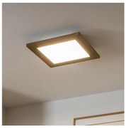 Brilagi - LED Plafon SLIMFRAME WOOD LED/25W/230V 34x34 cm brązowy