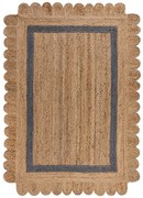 Szaro-naturalny dywan z juty tkany ręcznie 160x230 cm Grace Grey – Flair Rugs