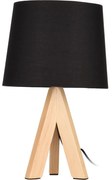 Lampa stojąca na drewnianych nogach, wys. 29 cm