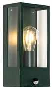 Zewnetrzna Lampa ścienna zewnętrzna ciemnozielona z czujnikiem ruchu IP44 - RotterdamPrzemysłowy Oswietlenie zewnetrzne