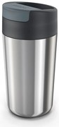 Kubek podróżny w granatowo-srebrnym kolorze 450 ml Sipp – Joseph Joseph