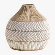 Lampa Z Abażurem Z Plecionego Rattanu Llaury Ø40 Cm - Sklum